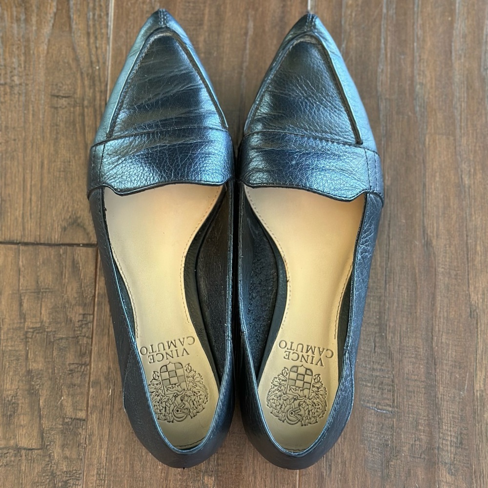 Vince Camuto Black Leather Loafer